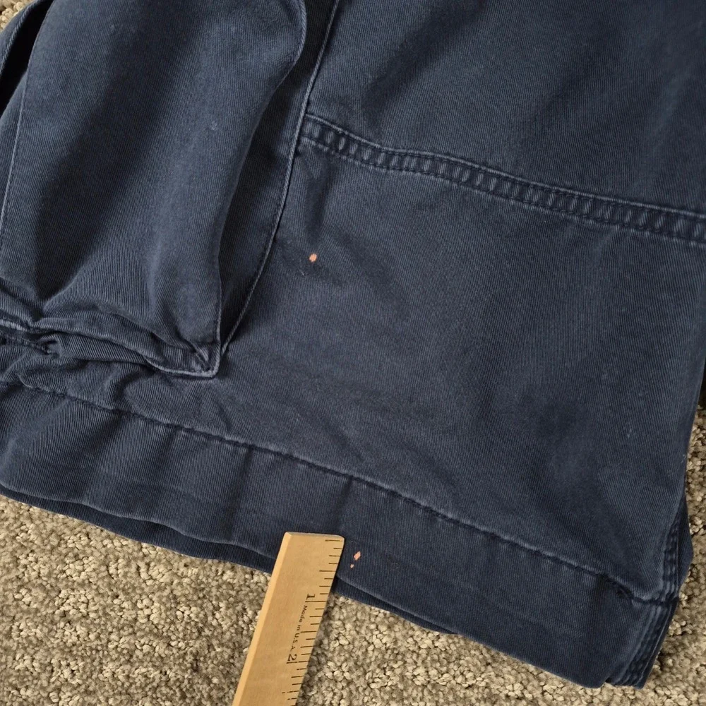 Vintage Polo Ralph Lauren Cargo Shorts Mens 34 Navy Blue Gellar Canvas 90s Y2k